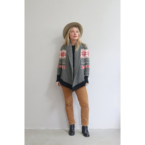 Telluride Lambswool Holiday Snowflake Sweater in Women's Extra Small to Small - Picture 7 of 9